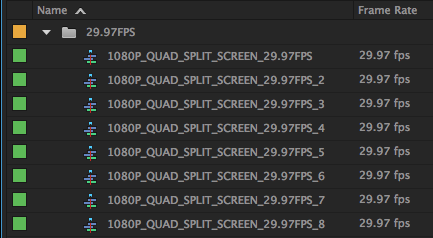 29.97 FPS Templates