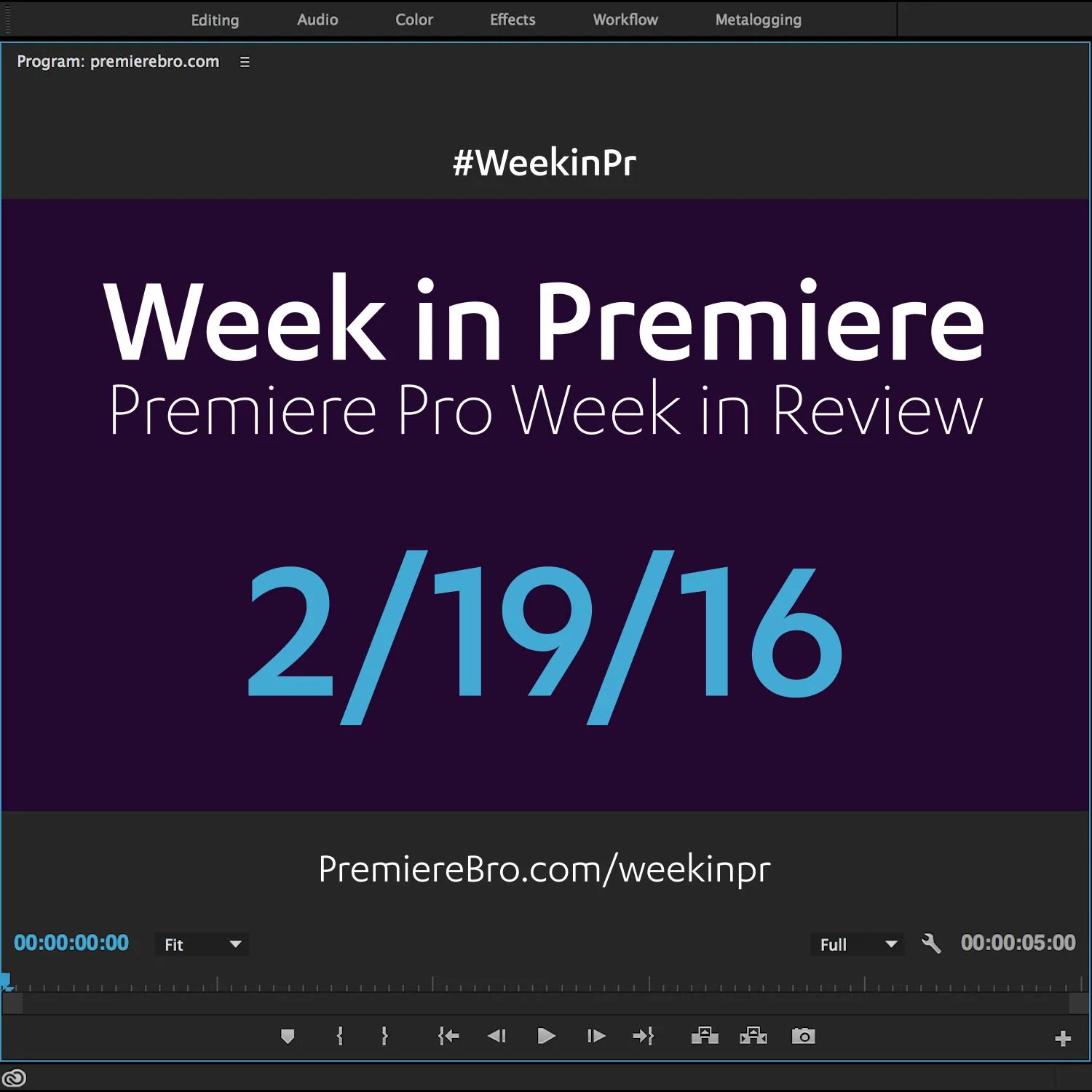 Week in Premiere 2/19/16
