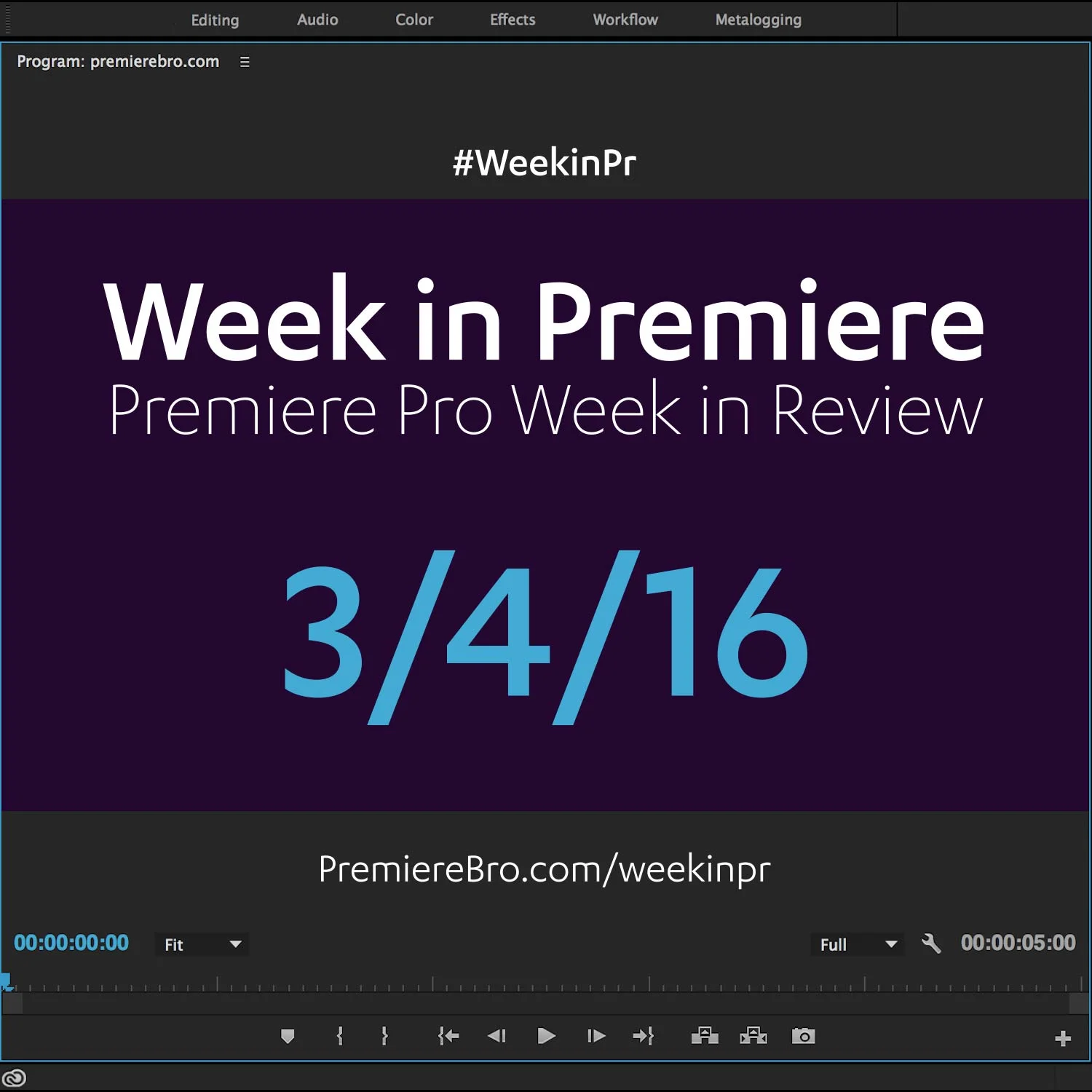 Week in Premiere 3/4/16