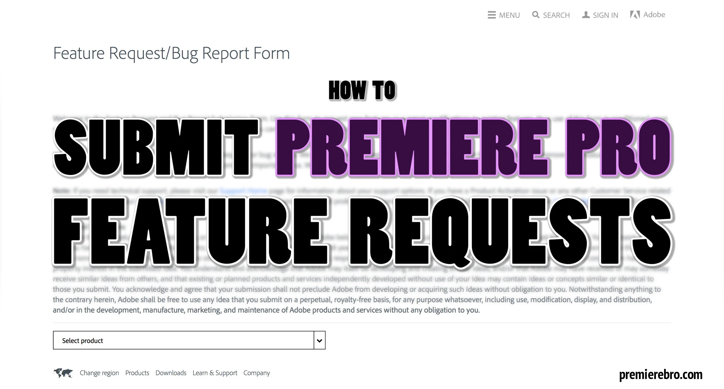 How to Submit Premiere Pro Feature Requests