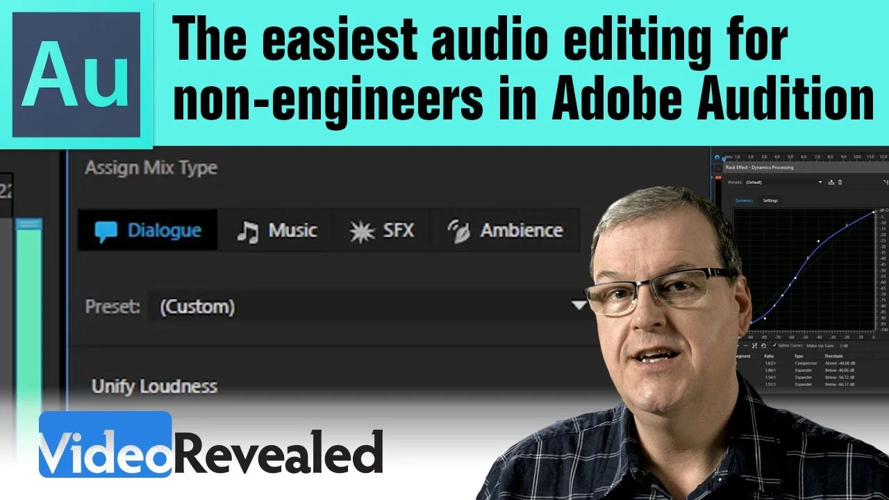 VideoRevealed: The easiest audio editing for non-engineers in Adobe Audition