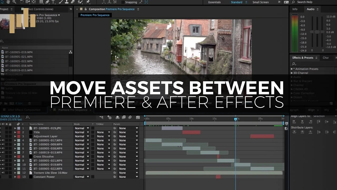 Premiumbeat: Move Assets Between Premiere Pro and After Effects