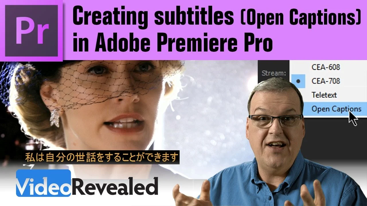 premiere pro open captions vs open subtitling