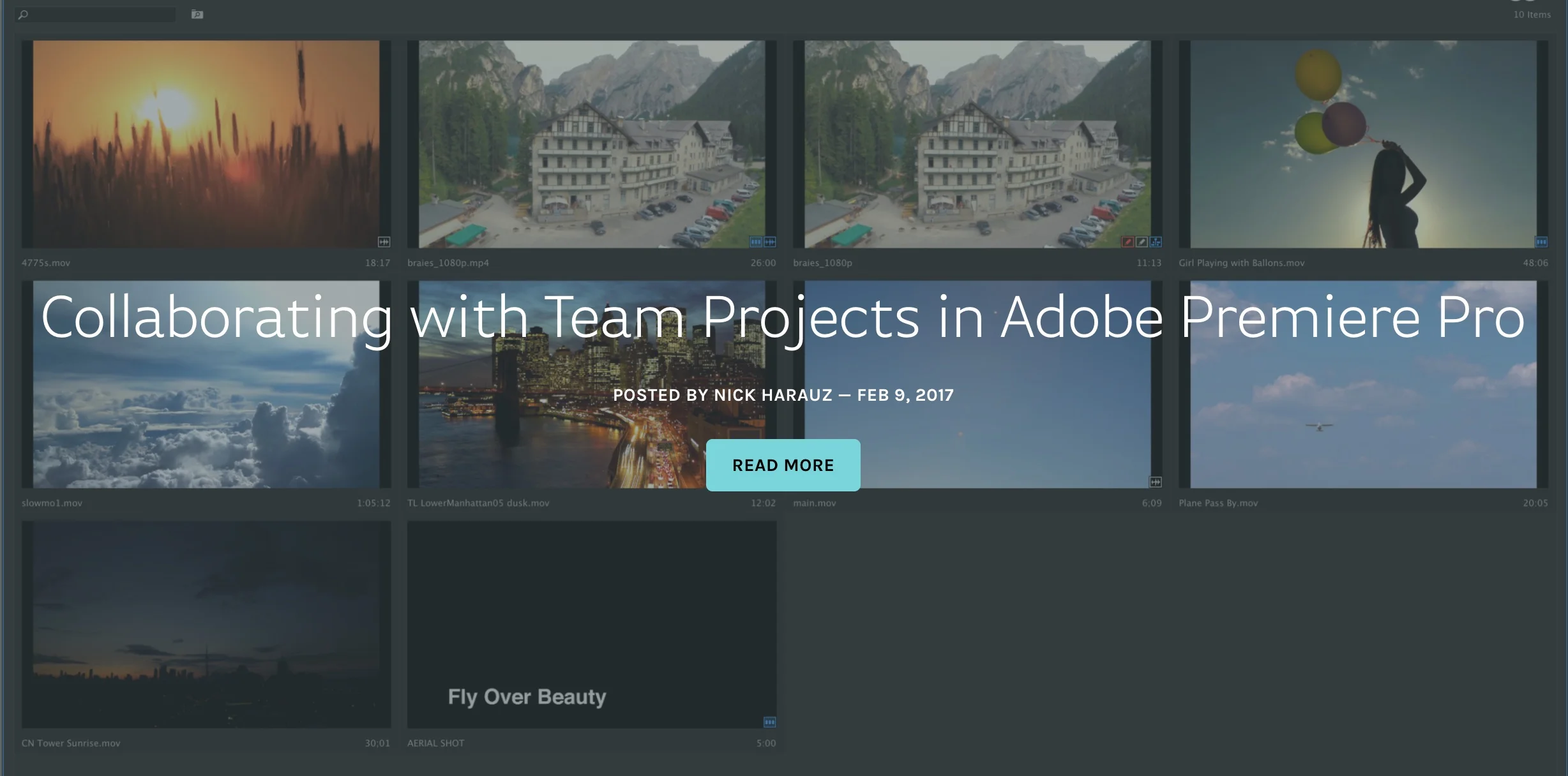 Screenlight: Collaborating with Team Projects in Adobe Premiere Pro