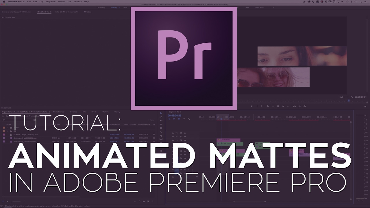 Make Video Better: How to Create Animated Mattes in Adobe Premiere Pro —  Premiere Bro