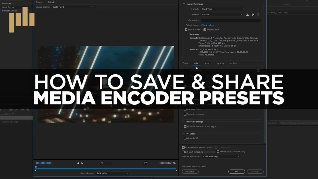 Premiumbeat: How to Export and Import Presets for Adobe Media Encoder