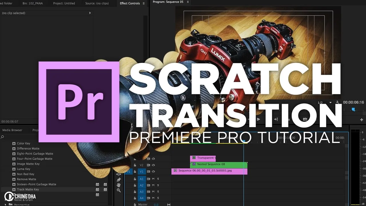 Chung Dha: Scratch Transition Tutorial for Adobe Premiere Pro CC