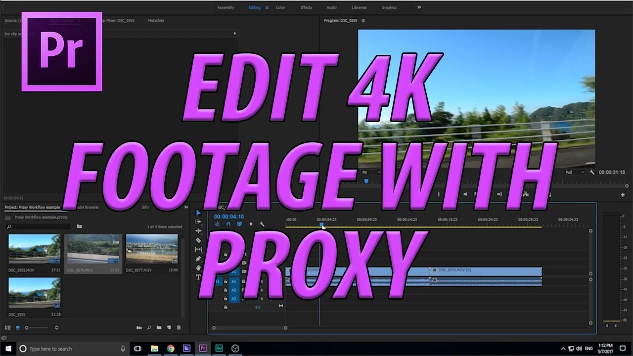 AdobeMasters: How to Proxy Edit in Premiere Pro CC