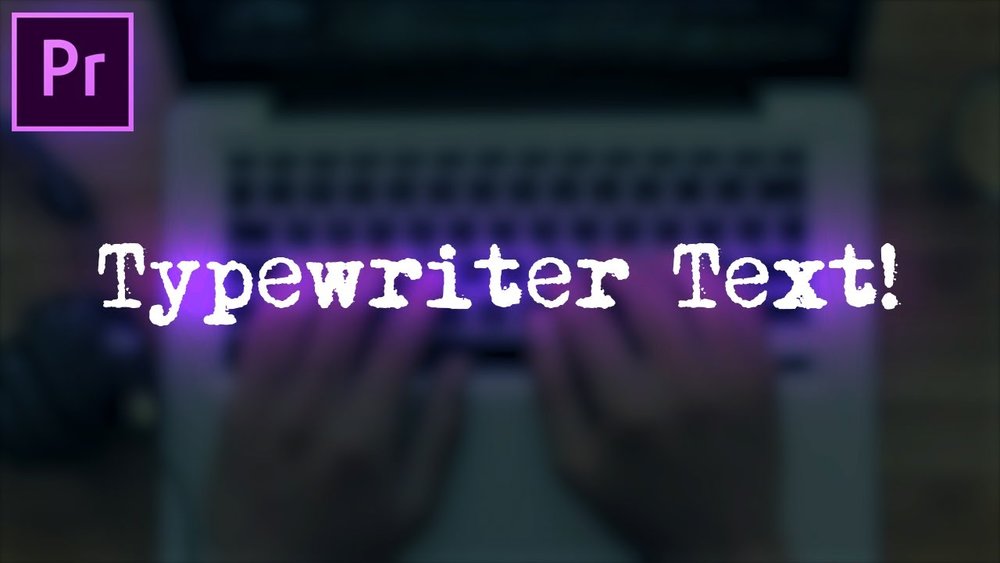Justin Odisho: Typewriter Text Effect Animation in Premiere Pro — Premiere  Bro