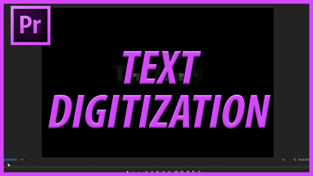 AdobeMasters: How to create a Digitize Text Animation in Adobe Premiere Pro