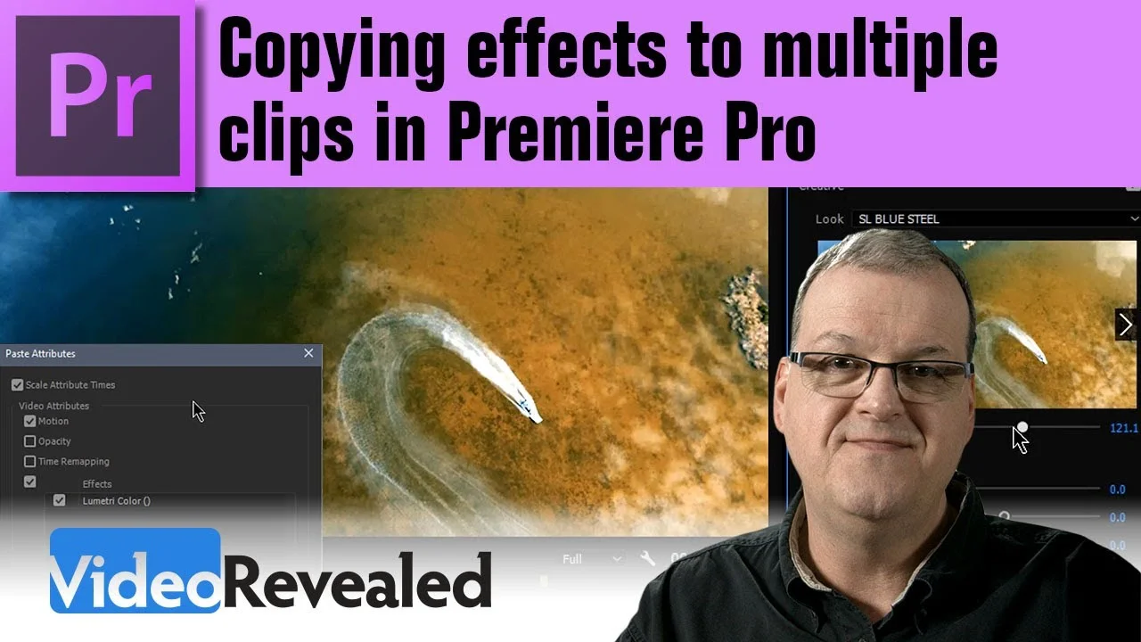 VideoRevealed: Copying Effects (Paste Attributes) to Multiple Frames in Premiere Pro