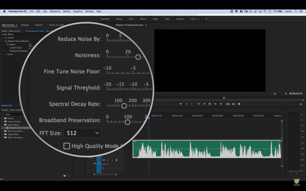 Với Premiere Pro, bạn sẽ không còn phải lo lắng về tiếng ồn nền trong video của mình nữa. Giờ đây, việc loại bỏ tiếng ồn chỉ là chuyện nhỏ với những tính năng vượt trội của Premiere Pro.