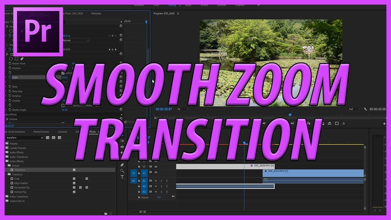 Adobe Masters: How to Make a Smooth Zoom Transition in Adobe Premiere Pro