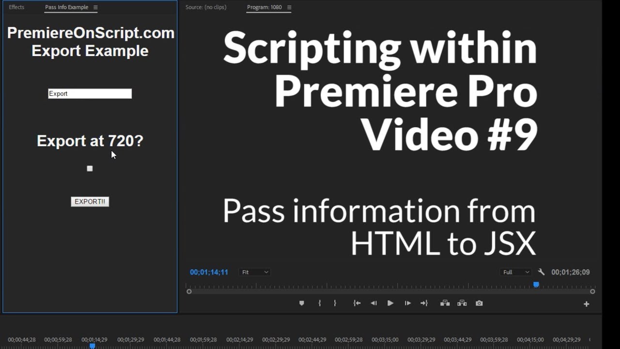 Pass on information. Scripting pro
