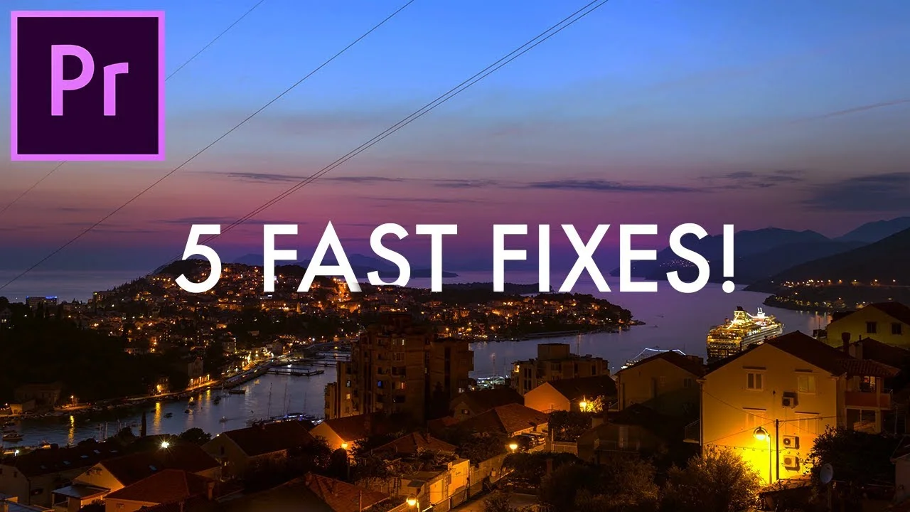Justin Odisho: 5 Fast Fixes to Common Problems in Adobe Premiere Pro