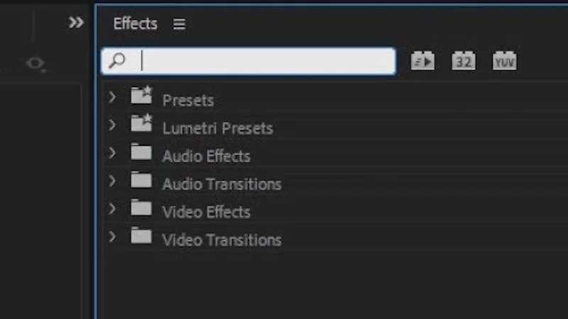 Taran Van Hemert: Highlight Premiere Pro's Effects Panel Find Box with One Macro