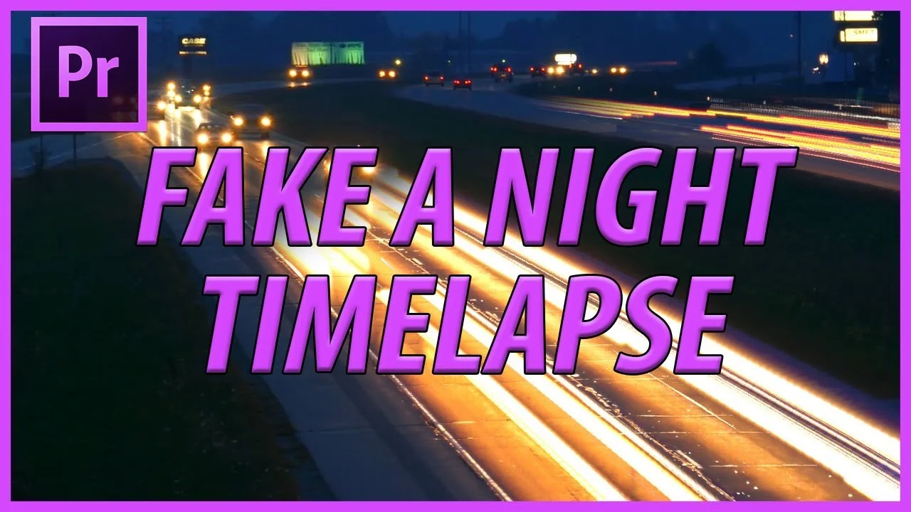AdobeMasters: How to Create a Fake Night Timelapse (Light Trails) In