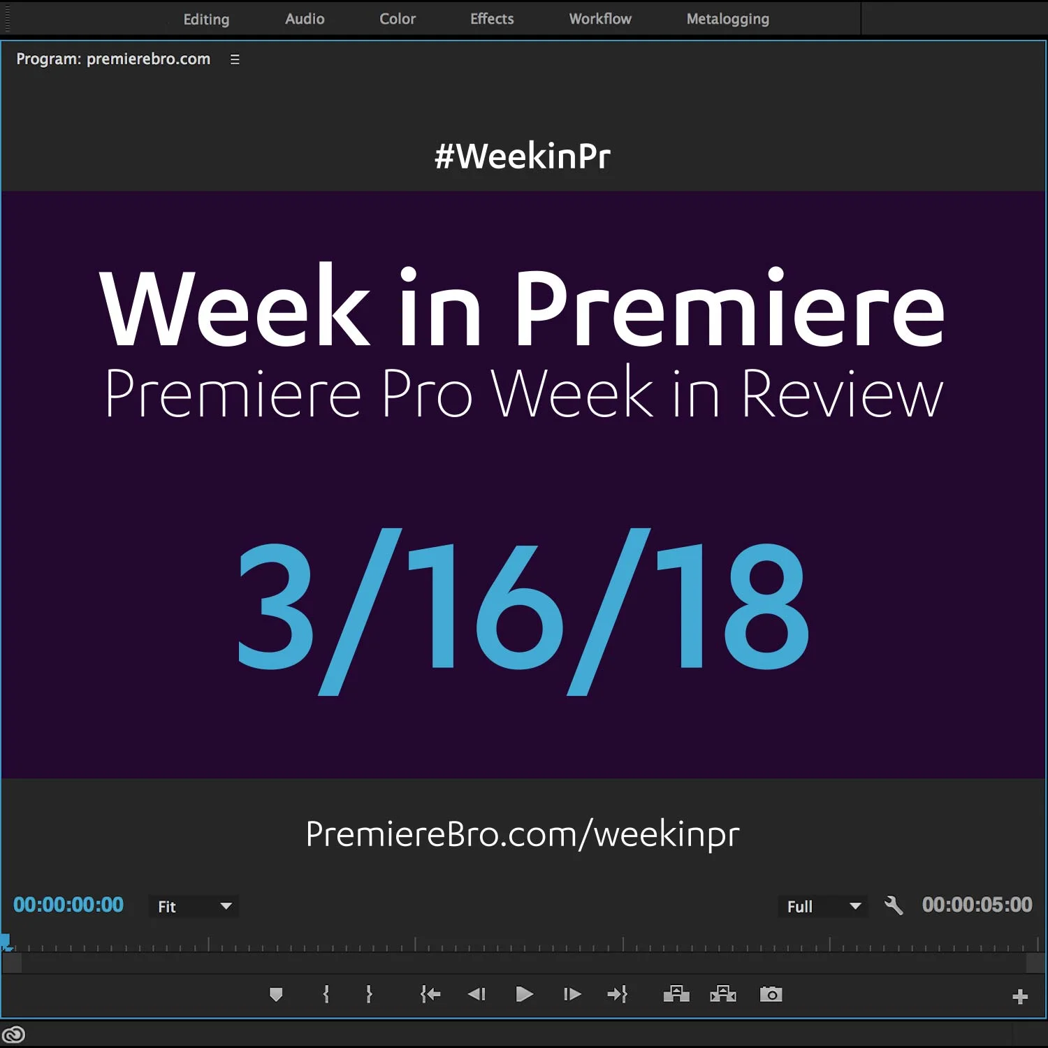 Week in Premiere 3/16/18