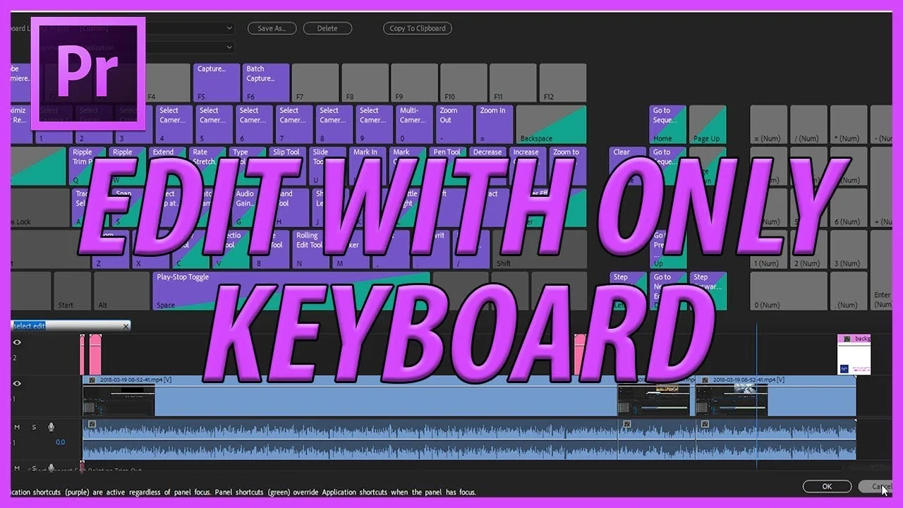 AdobeMasters: Use Only the Keyboard to Edit in Premiere Pro