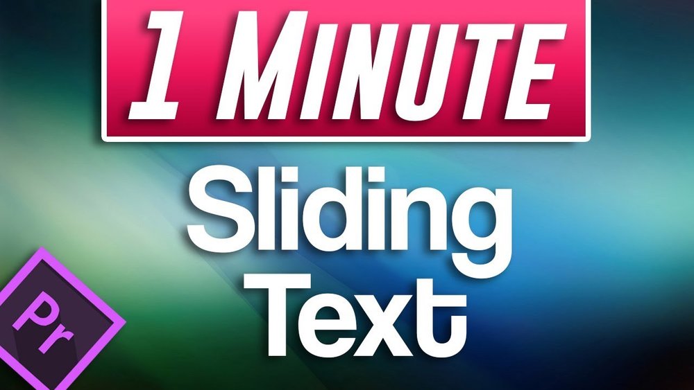Adobe in a minute: How to Make Smooth Moving Sliding Text in Premiere Pro —  Premiere Bro