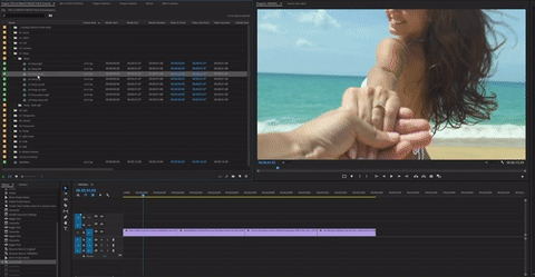 Drag effect templates from the Project panel into your edit. Via Kyler Holland