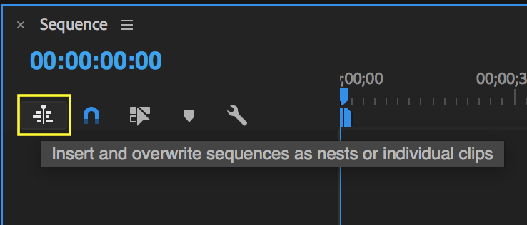 Nest or Not Nest button
