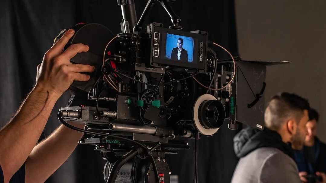 16mm camera on set. Photo via Jeff’s Instagram .