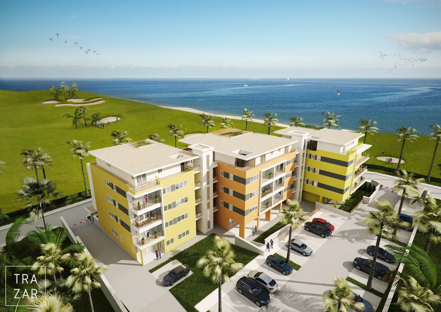 artist impressions van hoogbouw, appartementengebouw, architectu