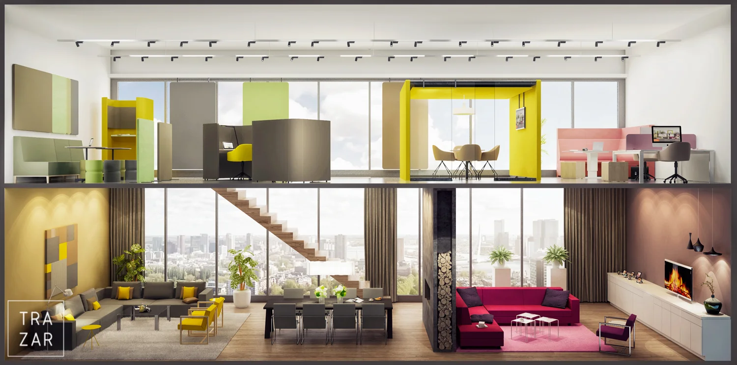 Artist impressions collectie meubels meubelfabrikant Roels
