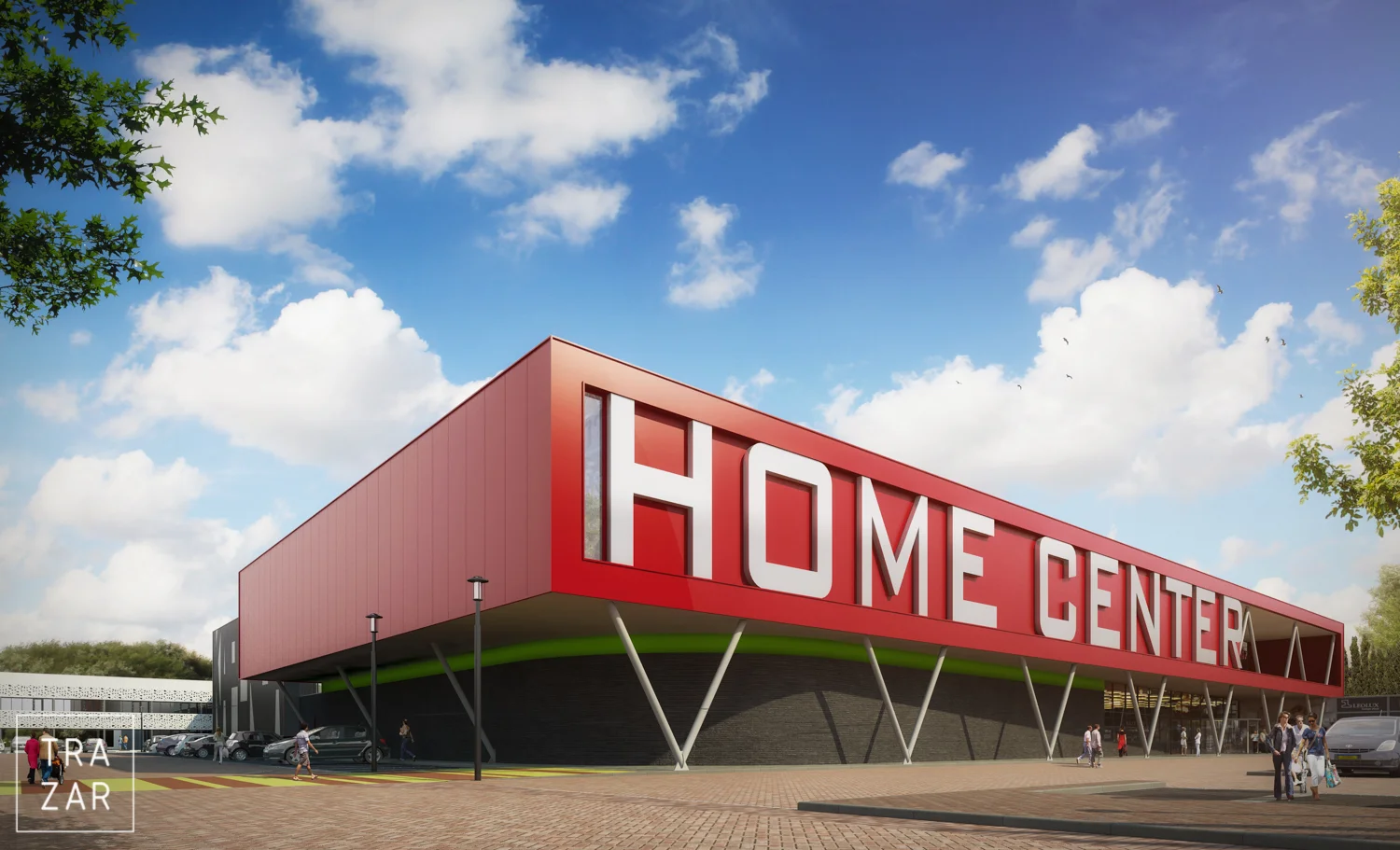 artist impressions van utiliteitsbouw