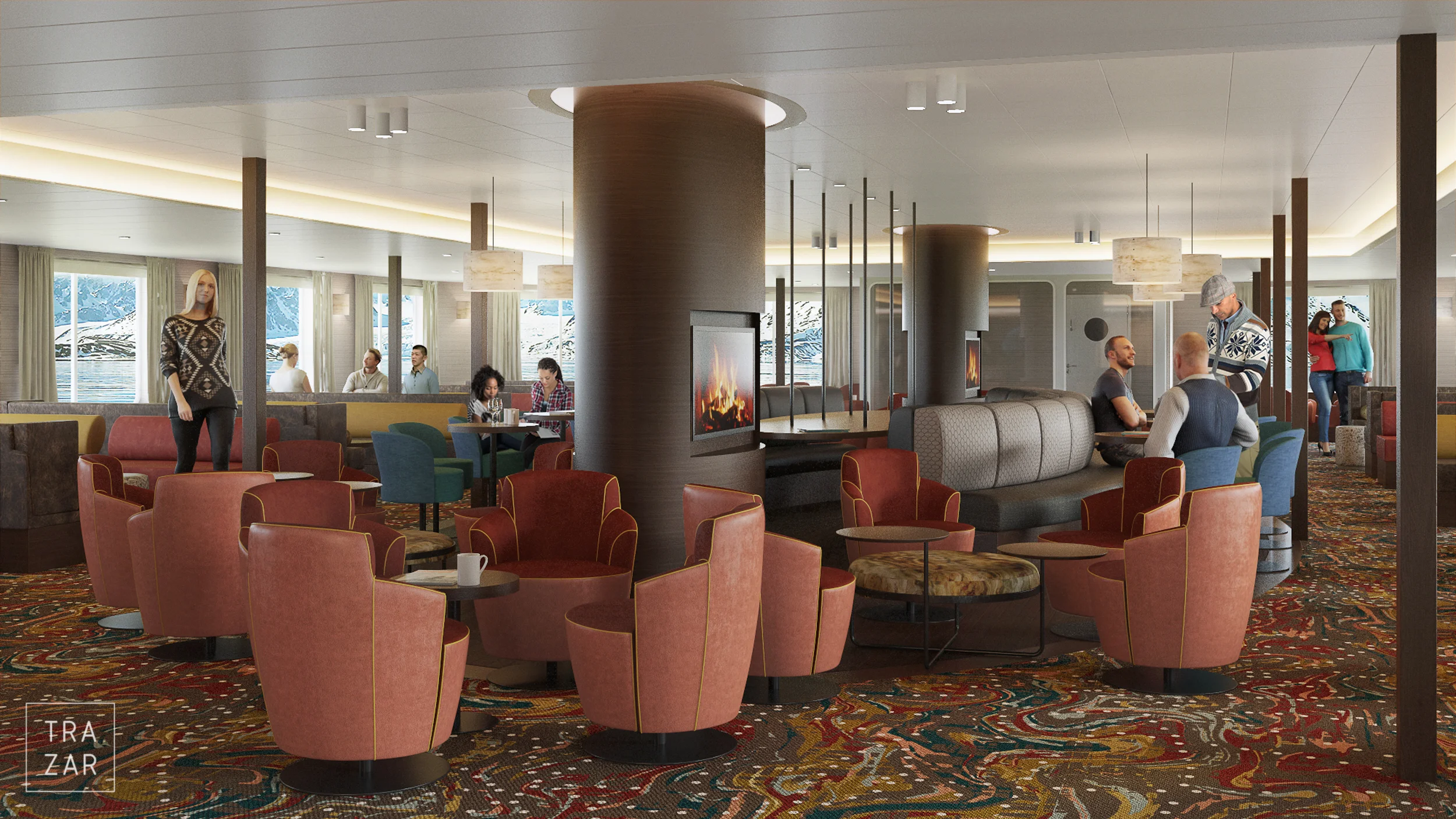 Artist impression of Arctic cruise ship Hondius
