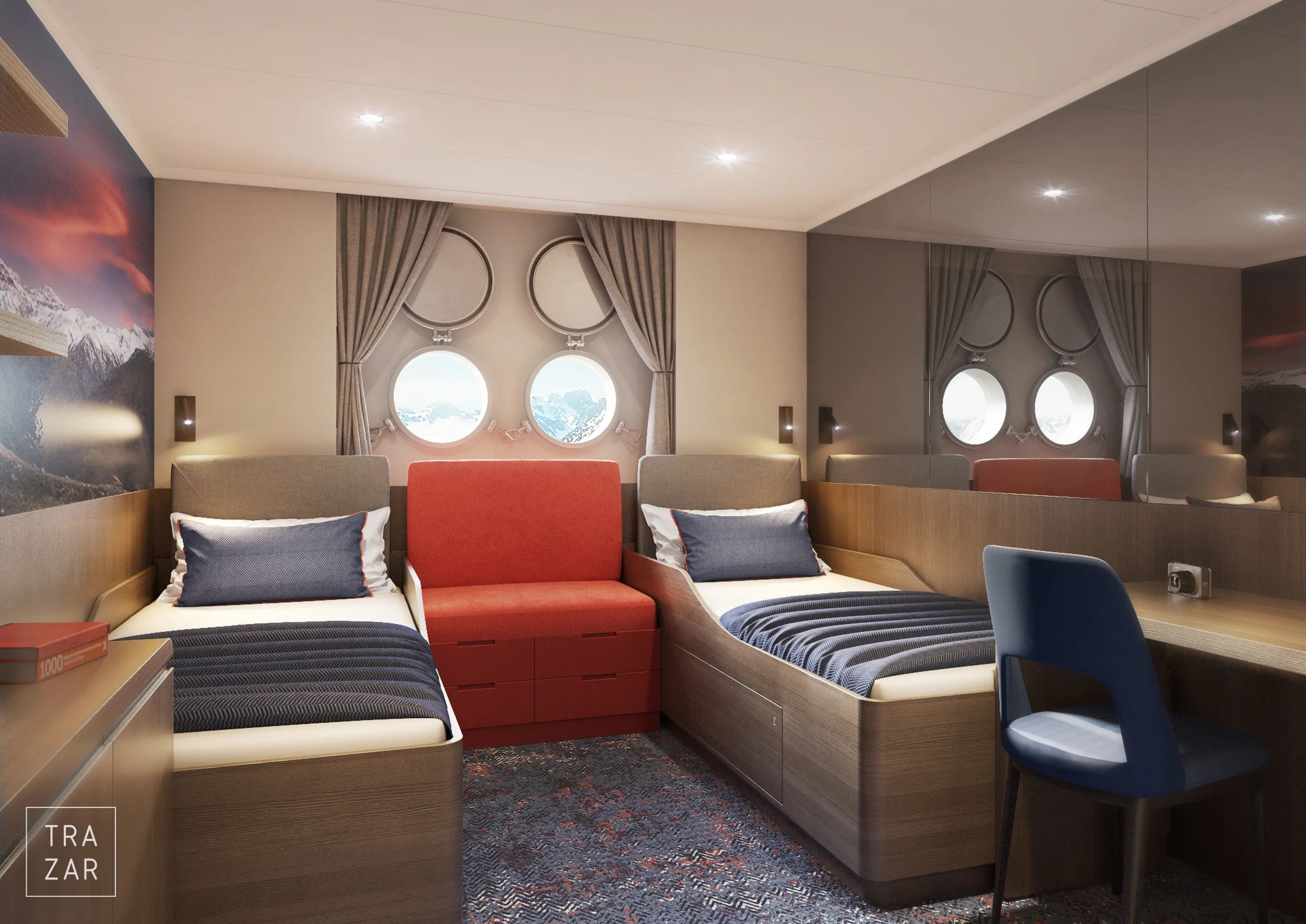 Artist impression of Arctic cruise ship Hondius