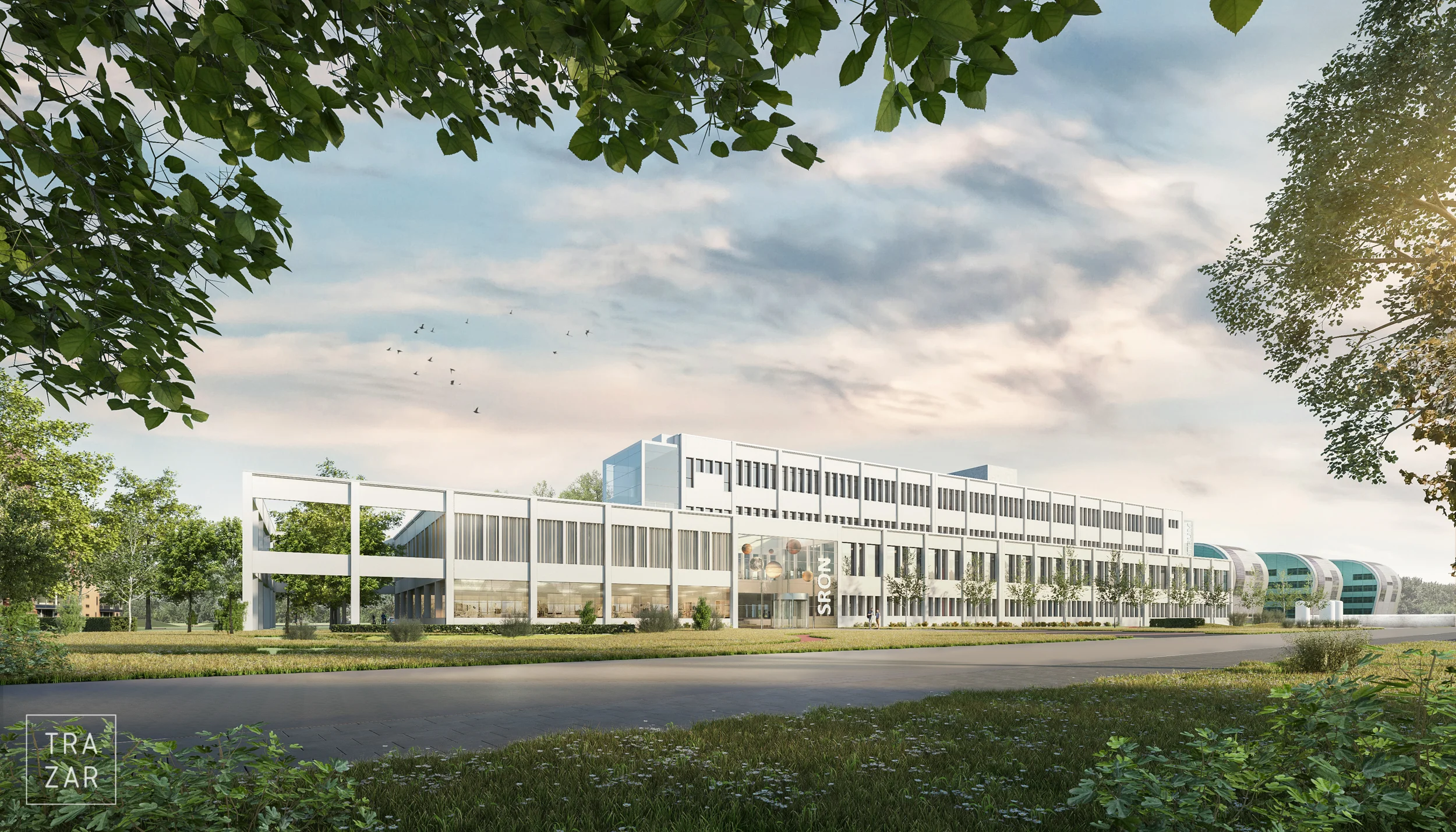 Artist impressie utiliteits architectuur.