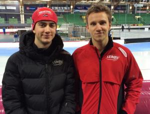 Jørgen og Simen leverte gode 500m tider