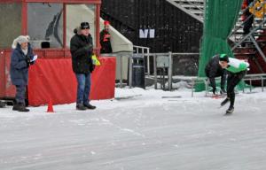 Håkon Jorde passerer tidtakerbua. (Foto: PO Linnestad)