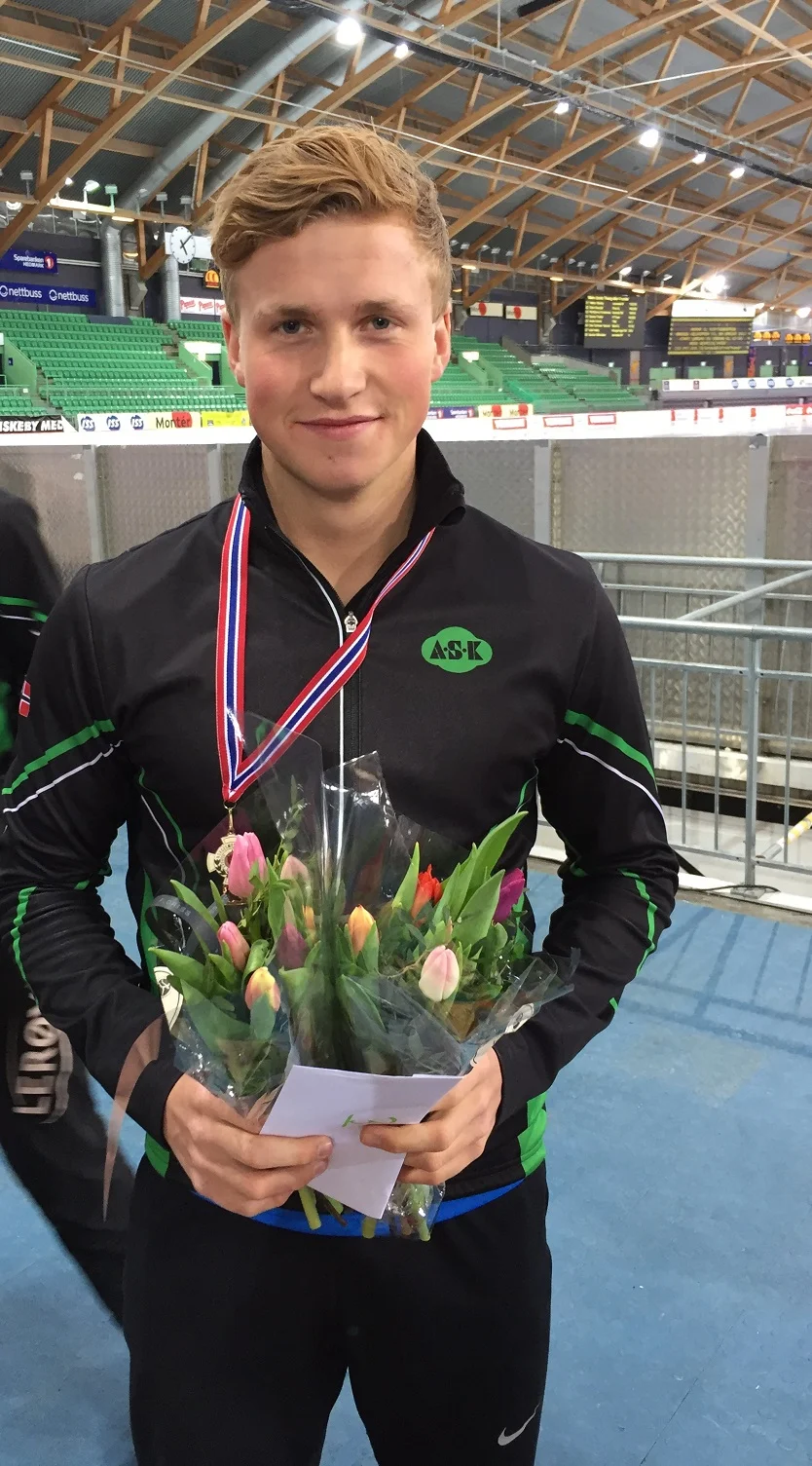 Marius med bronse i juniorklassen.