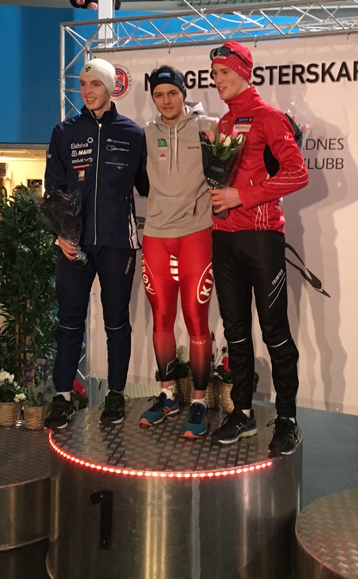 Allan vinner 3000m foran Engebråten og Haugli.