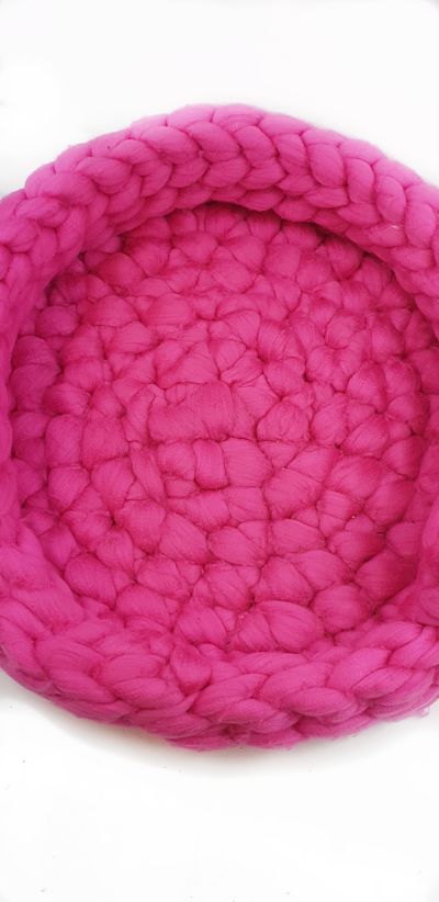 Pink chunky dog basket after wash opt.jpg