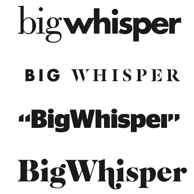 We&rsquo;re creating a newsletter called Big Whisper to deliver learnings, resources and insights for entrepreneurs who are living and creating the #process. These logos were designed by our incredibly talented friend and colleague @aarontaylorwaldma