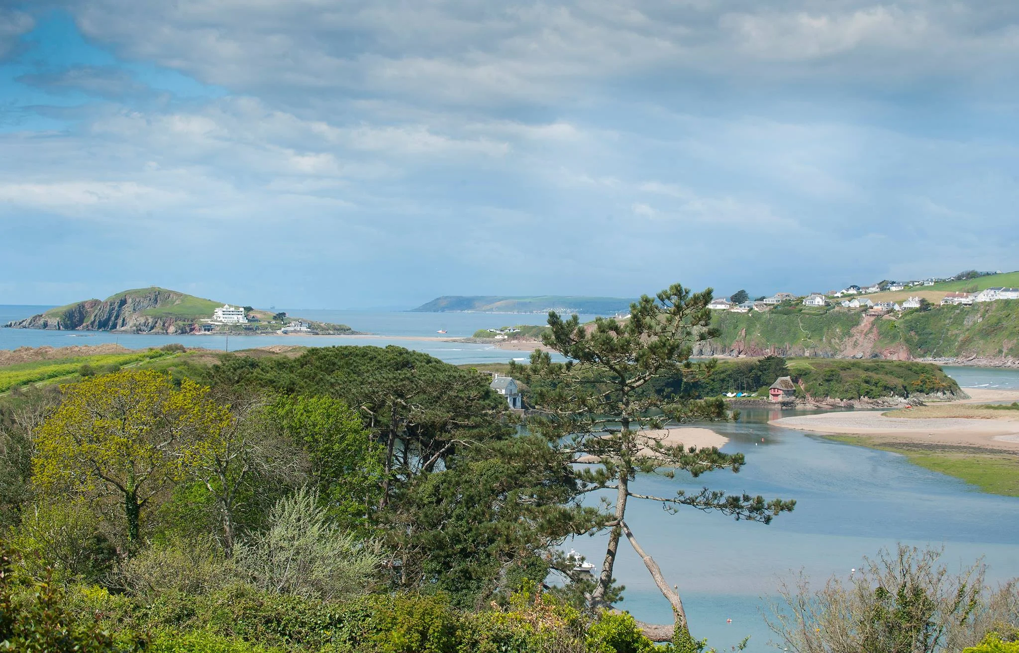 View from Bantham Village Stores & Terrace