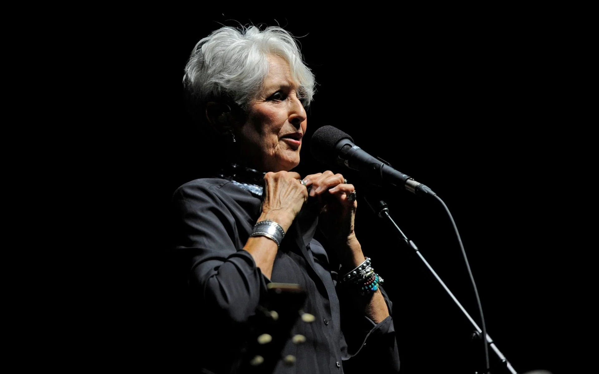 Joan Baez on Monday evening