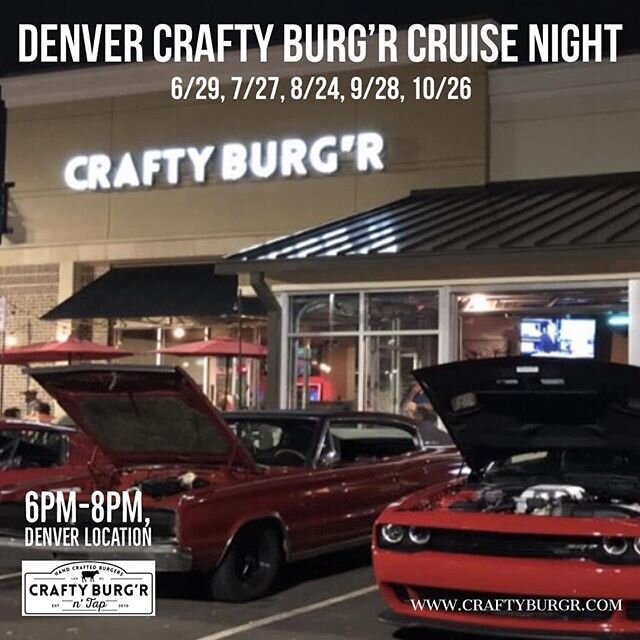 Start the engines 😉 
#carnight #craftyburgr #denvernc