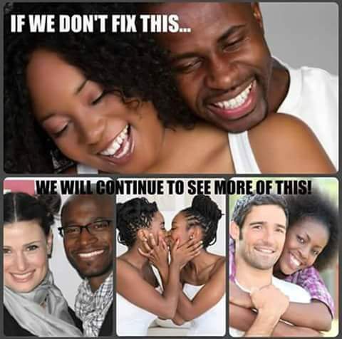 As if there's something wrong with interracial dating....Trust, that is the least of the black communities worries...