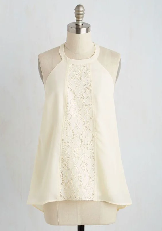 Easy breezy! A top like this could be finished in one night! ModCloth.com | $39.99 Call to a Halter Top