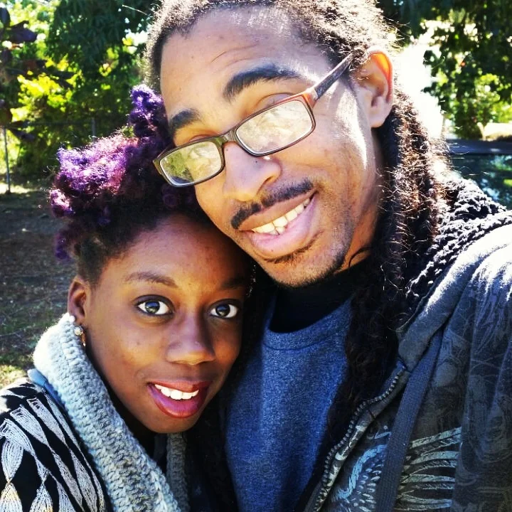 Our first official photo together as a couple