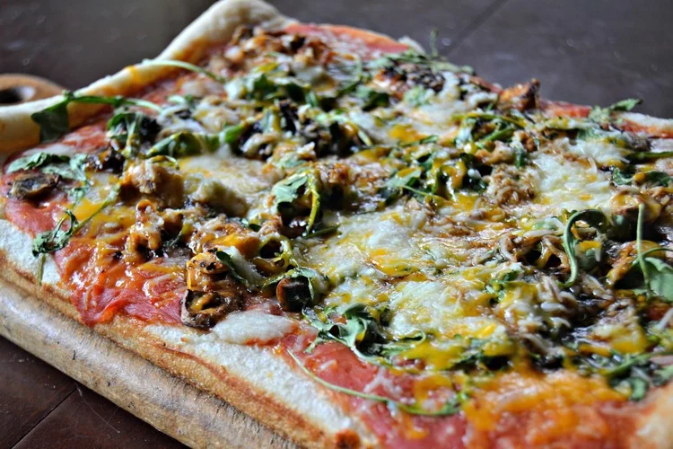 Balsamic Chicken Pizza - Allowing you to save money and bring the flavors of Italy home! So if your craving pizza tonight, run over to your local supermarket and stock up on all your favorites and make my recipe for Balsamic Chicken Pizza!