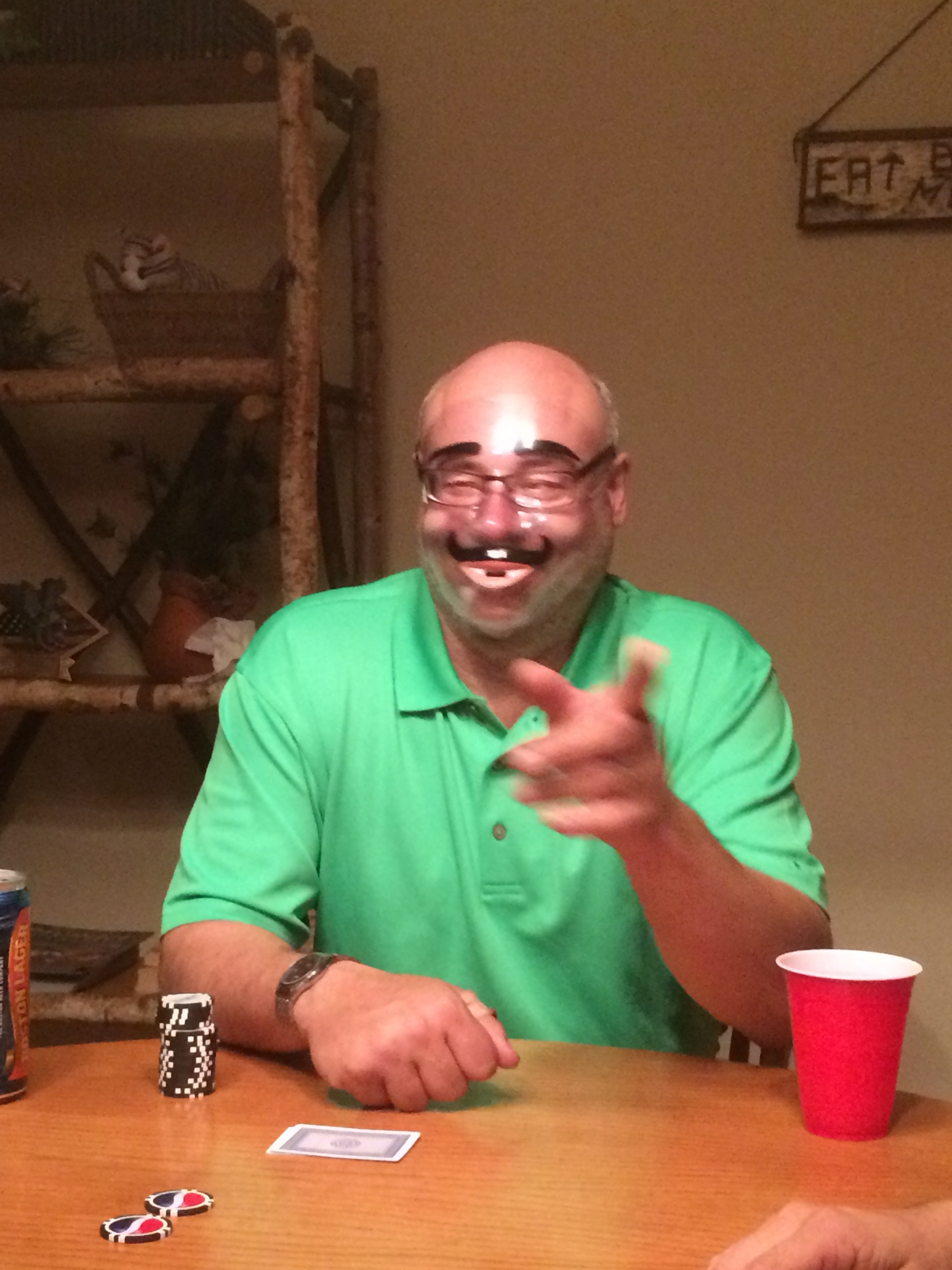 Bob during poker night
