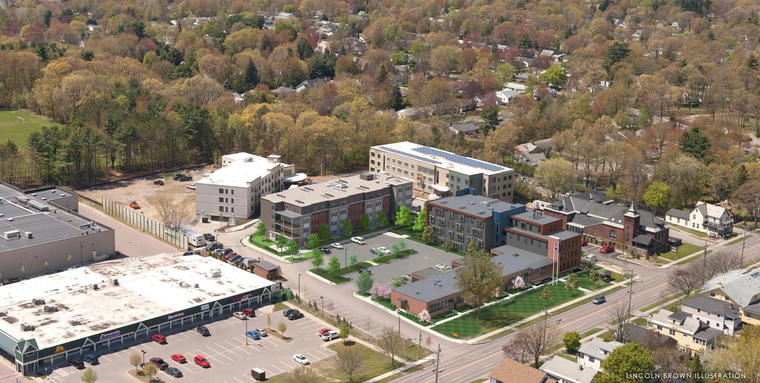 Thayer Commons: The Flats, The lofts, &amp; The Schoolhouse 