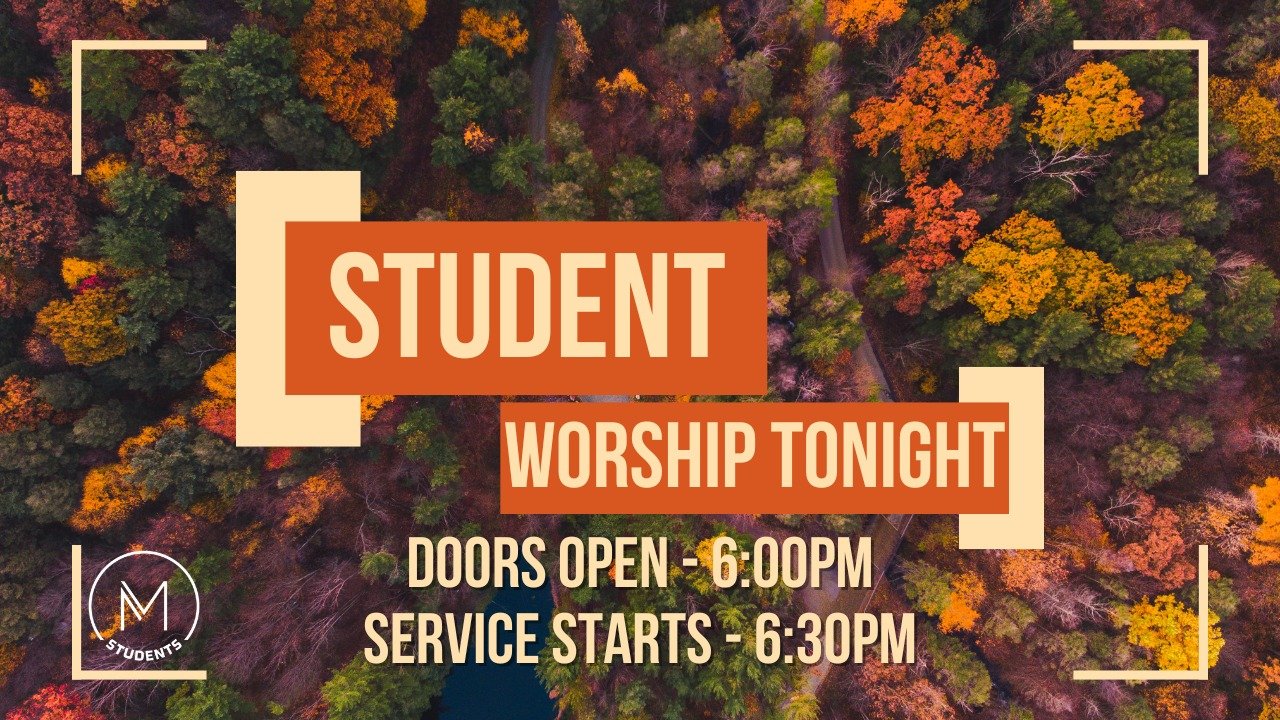 It's the best night of the week! Join us tonight for student worship with special guest speaker Jared Huff! 

We will have snacks at 6:00pm and the service starts at 6:30pm.
Bring someone with you!

Snacks &amp; Hangout
6:00PM - 6:25PM

Break &amp; P