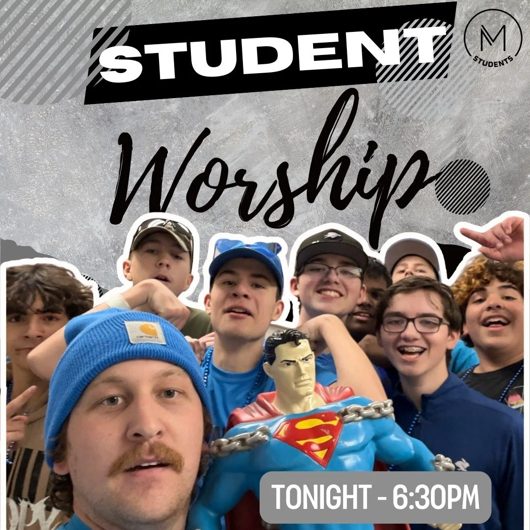 We can't wait to see you tonight! 

We will have snacks starting at 6:00pm and the service starts at 6:30pm.
Bring someone with you!

Snacks &amp; Hangout
6:00PM - 6:25PM

Break &amp; Pre-Service
6:25PM - 6:30PM

Worship Service &amp; Small Groups
6: